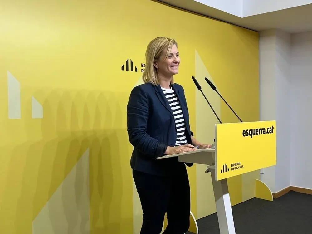 La portavoz de ERC, Raquel Sans.