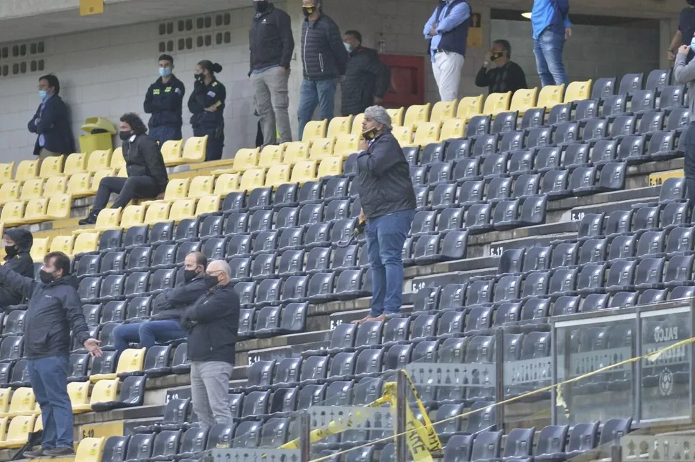 Dirigentes de Peñarol en el clásico