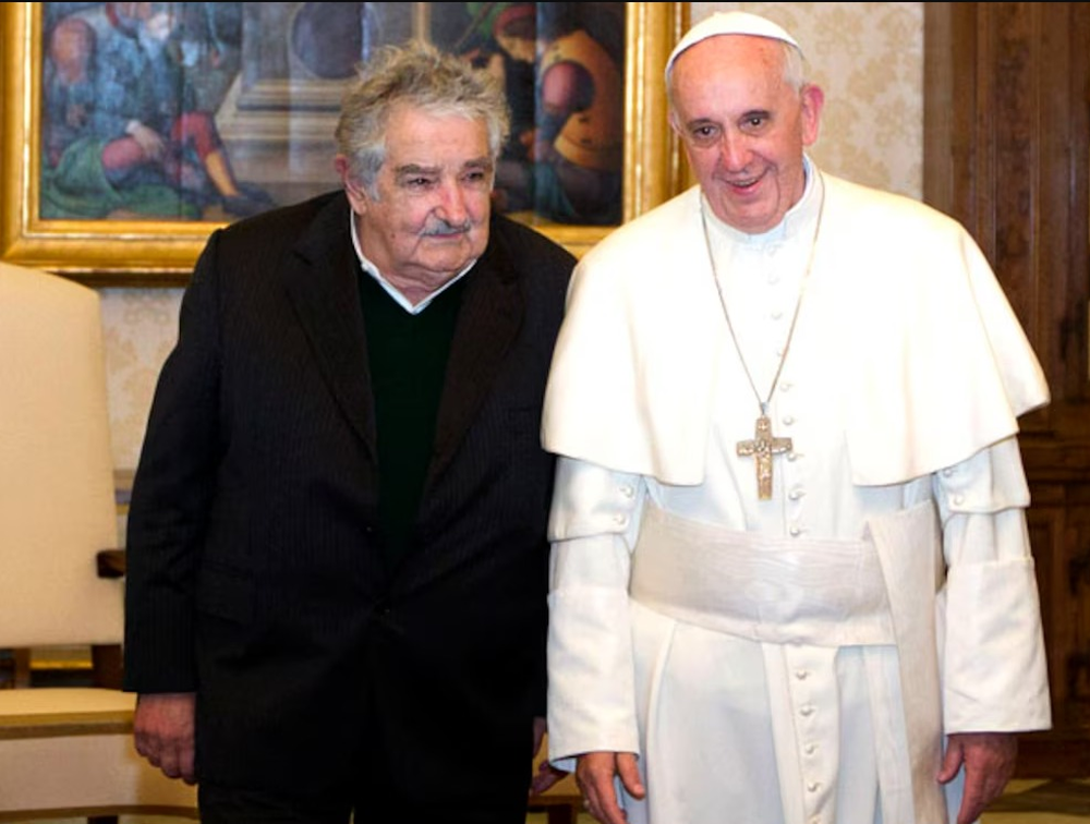 Mujica y su encuentro con el Papa en 2013.