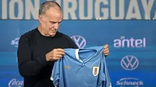 Marcelo Bielsa, DT de la Selección Uruguaya.