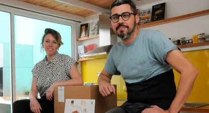 Martina Alonso (Banquete.uy) y Martín Larre (Inicia Ventures)