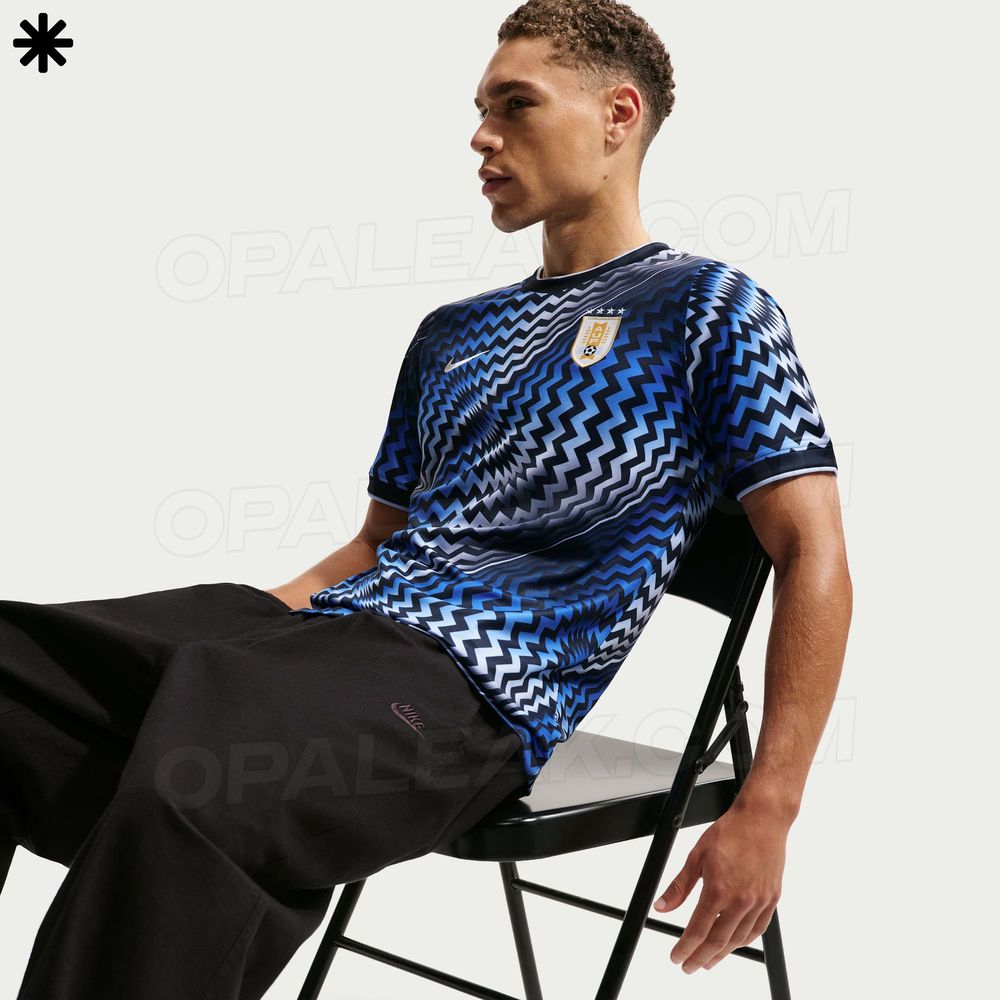 La remera prematch de la selección uruguaya