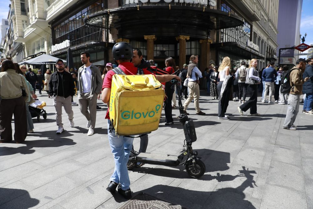 Repartidor de Glovo.