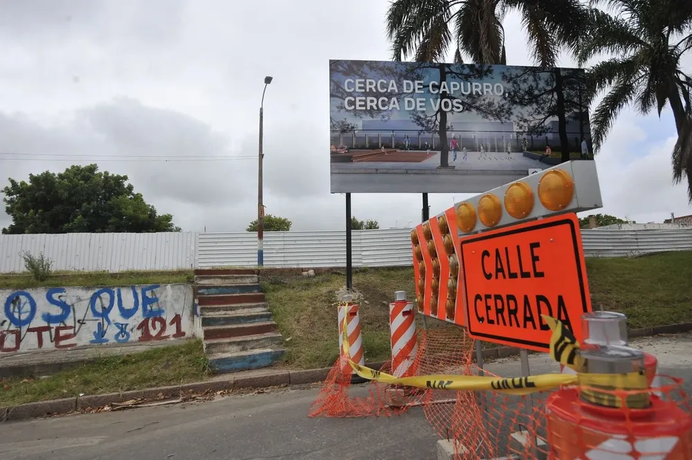 Archivo, obras por el tren de UPM en Capurro