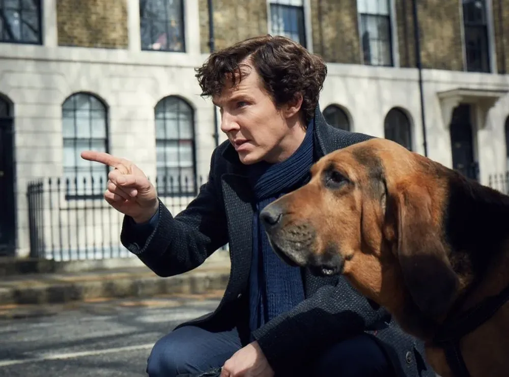 Cumberbatch como Sherlock Holmes en la serie Sherlock