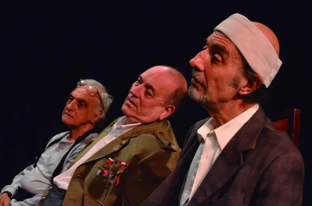 Julio Calcagno, Pepe Vázquez y Jorge Bolani.