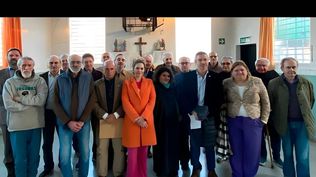 La foto de los libertarios con los genocidas en Ezeiza, una de los hechos que tensionó la interna.&nbsp;