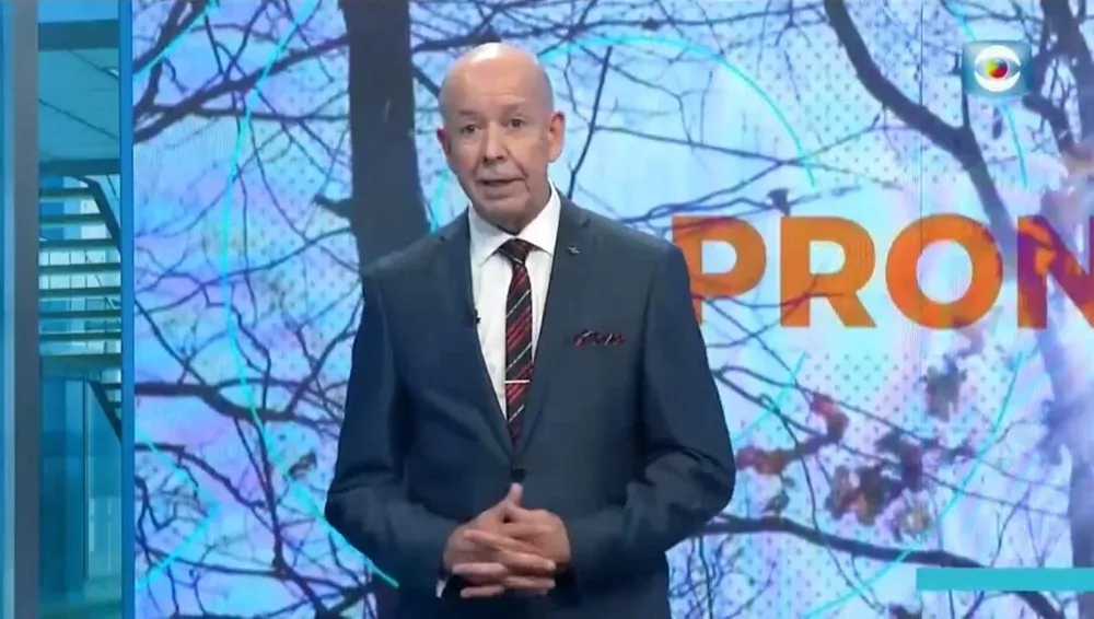 Nubel Cisneros, meteorólogo de Subrayado Tarde de Canal 10