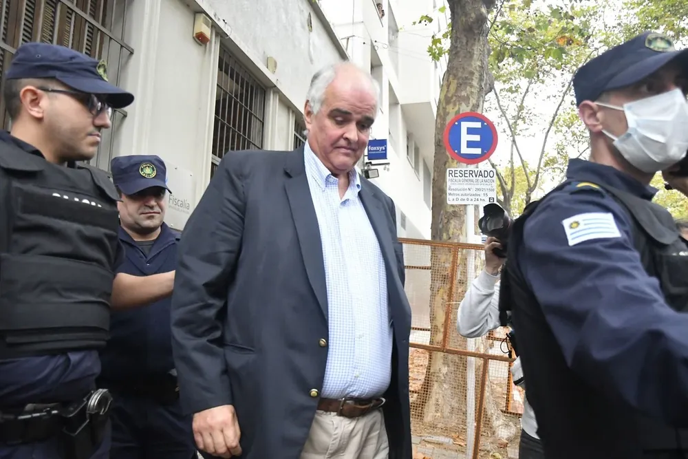 Gustavo Penadés, senador del Partido Nacional, antes de declarar en Fiscalía