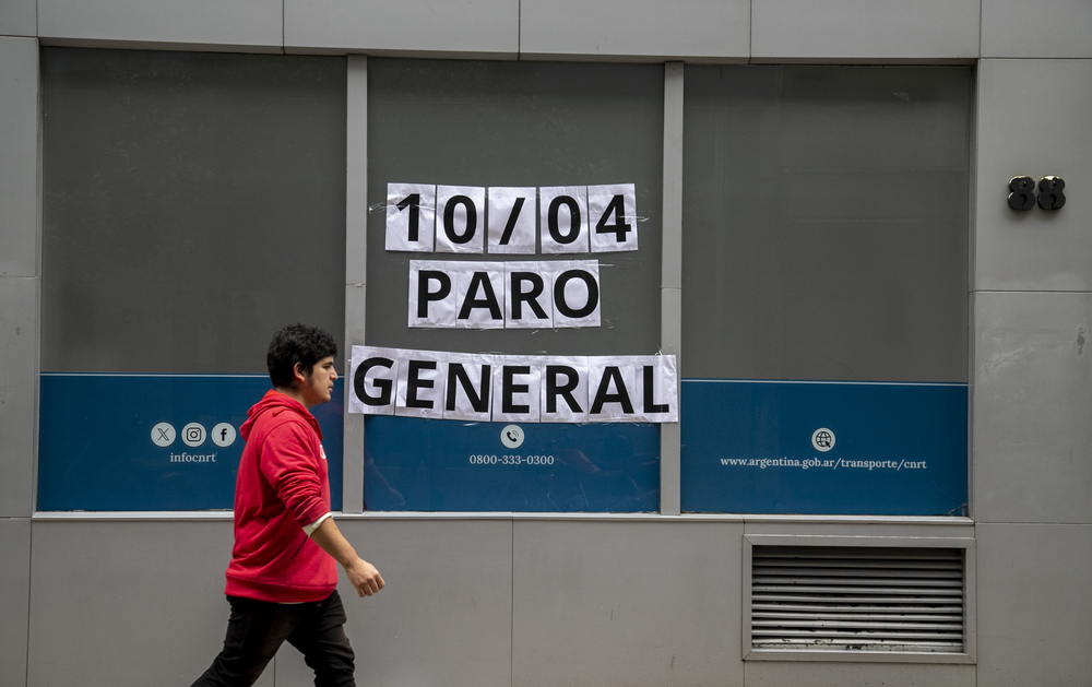 La CGT justificó el paro como una respuesta al ajuste profundo del Gobierno de Javier Milei. Foto: NA-Daniel Vides