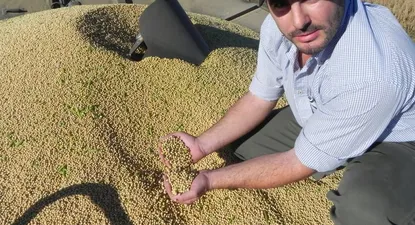 Juan Manuel Banchero, encargado del campo La Escalera, en Dolores