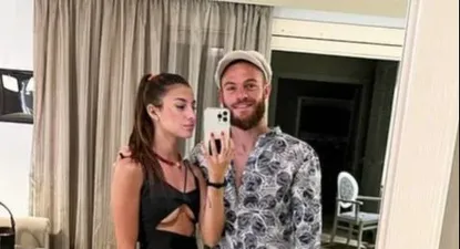 Nahitan Nandez compartió fotos junto a su nueva pareja en el Día de los Enamorados