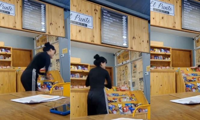 VIDEO | Denunció maltratos y rompió el comercio al ser despedida: Fue un impulso
