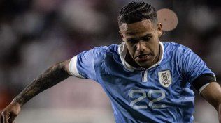 Alexander Machado cuando defendió a la selección de Uruguay del medio local ante Guatemala