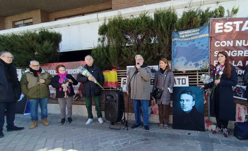 El recuerdo para Alexei Navalny en Madrid.