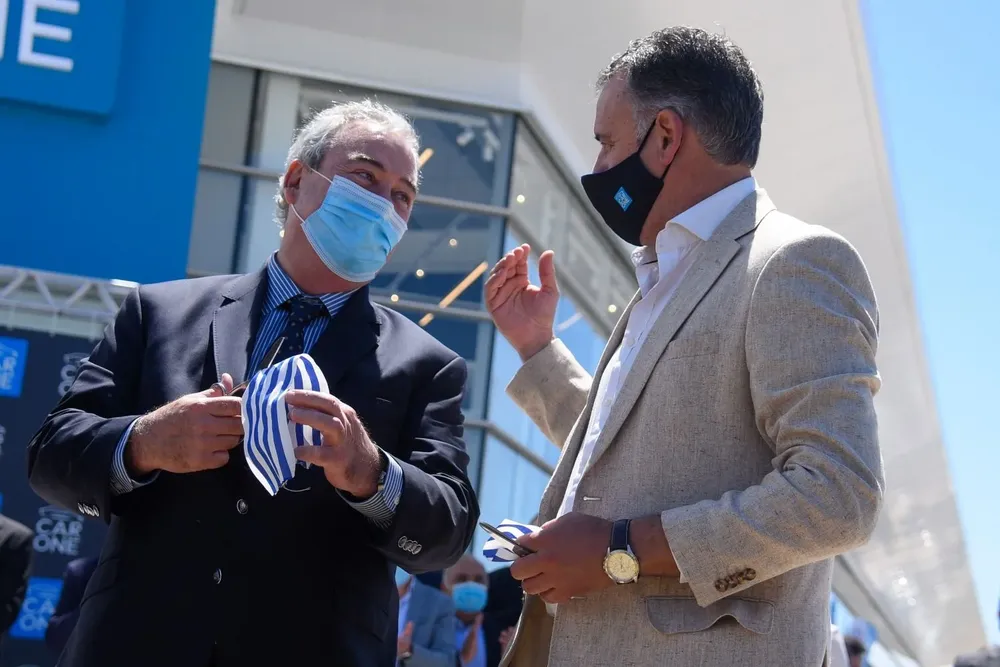 Luis Alberto Heber y Yamandú Orsi