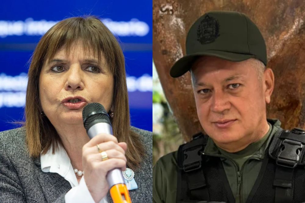 Bullrich respondió directamente a Cabello: “Secuestrar a un gendarme argentino no te hace fuerte, te muestra desesperado”