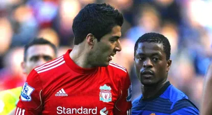 Luis Suárez y Evra