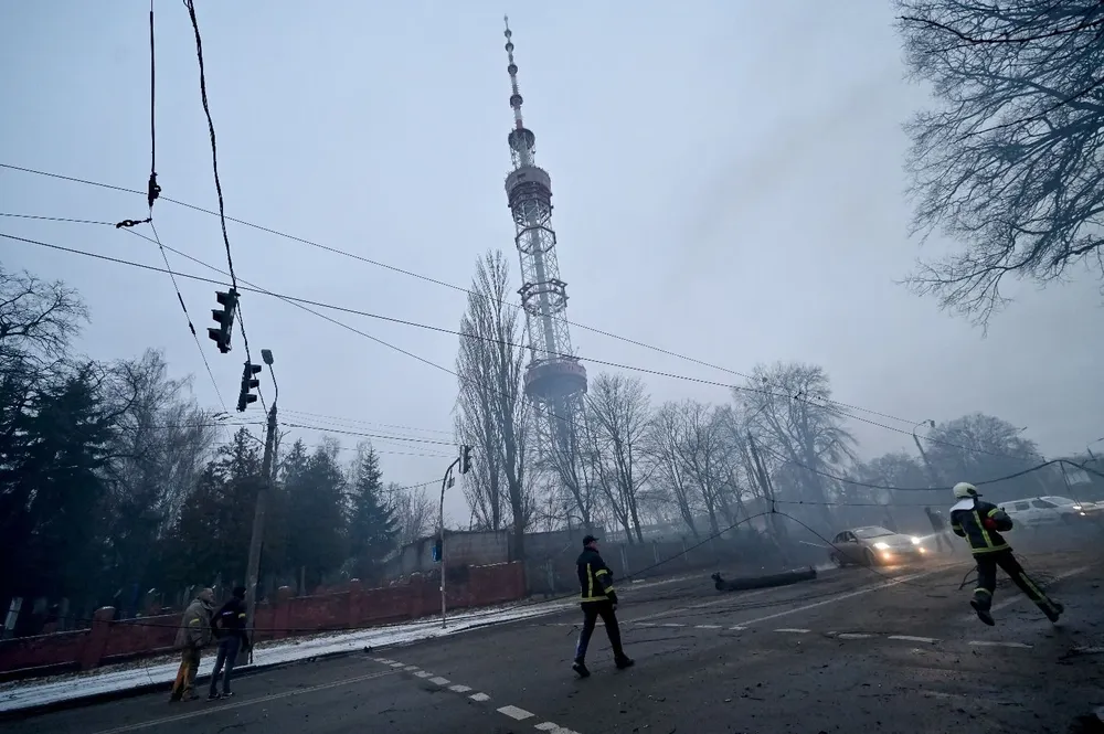 La torre de televisión atacada en Kiev indignó a la comunidad judía por estar cerca de un memorial del holocausto