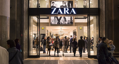 Fachada de uno de los locales de Zara