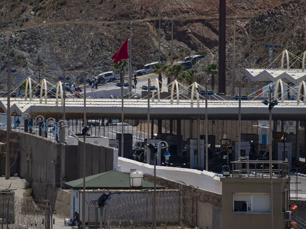 Paso fronterizo con Ceuta.