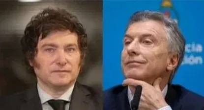 Javier Milei y Mauricio Macri