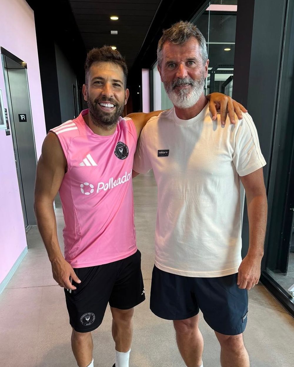 Jordi Alba y Roy Keane Jordi Alba y Roy Keane
