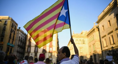 Manifestación soberanista en Cataluña