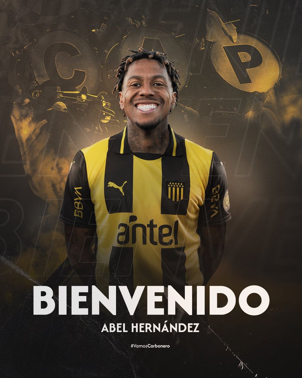 Abel Hernández fue presentado como nuevo jugador de Peñarol