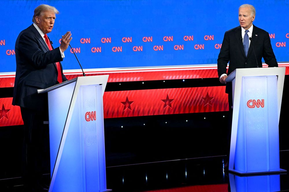 Debate presidencial entre Joe Biden y Donald Trump