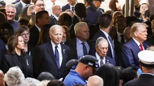 Harris, Biden y Trump coinciden en el homenaje a las víctimas del 11S. EFE