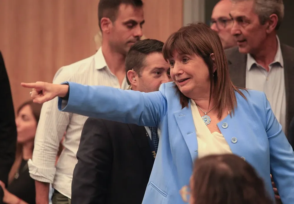 Bullrich en el debate en Diputados
