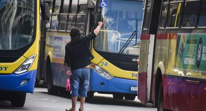 cooperativas de transporte se movilizaron hasta torre ejecutiva