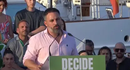 El líder de Vox, Santiago Abascal