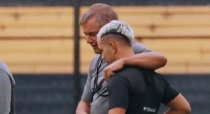 Leonardo Fernández y Diego Aguirre en Peñarol