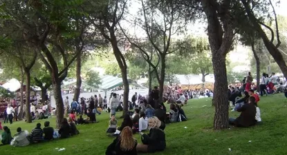 La Pradera de San Isidro, preparada para la gran fiesta de Madrid.