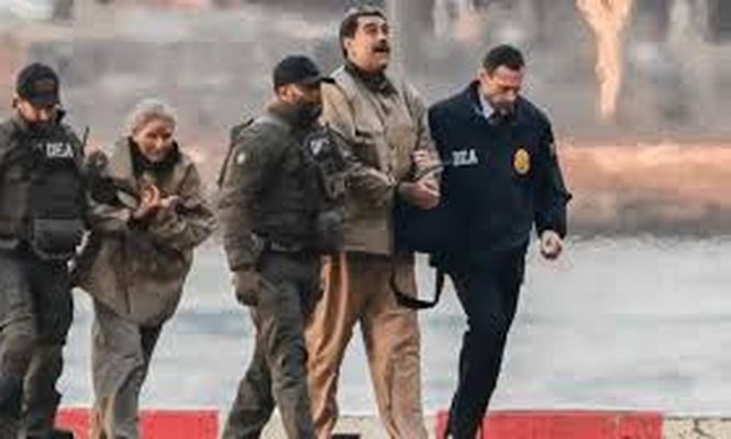 Nicolás Maduro y su esposa, Cilia Flores, detenidos y enviados a una cárcel de Nueva York.