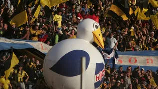 La gallina inflable