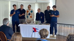 Hernán Umpierre y Fernando Diz en el Yacht Club Punta del Este