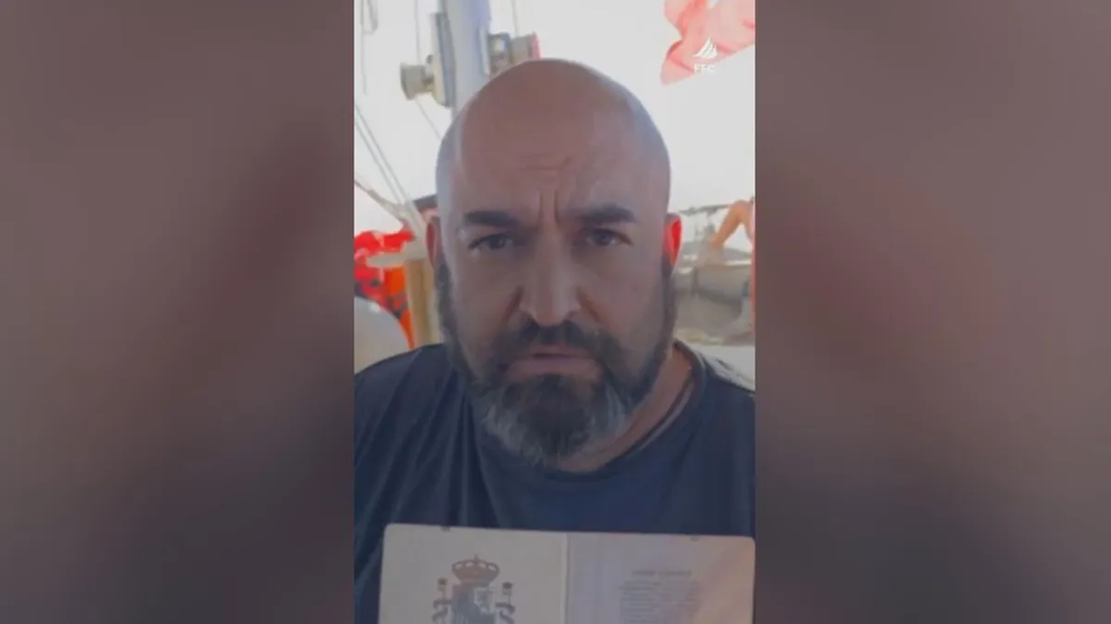 Sergio Toribio, activista español interceptado camino a Gaza.