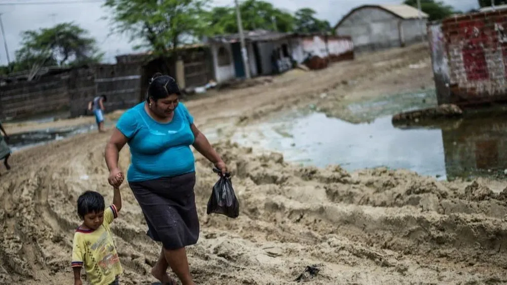 Las inundaciones causadas por el fenomeno de El Niño de 2016-2017 en Perú afectaron a 1,9 millones de personas.