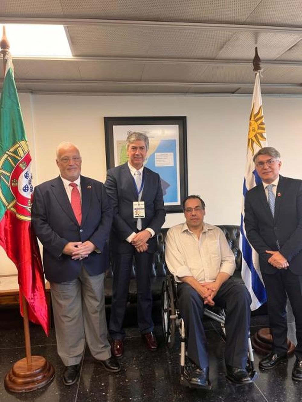 El Ministro de Turismo Pablo Menoni recibió delegación de Portugal