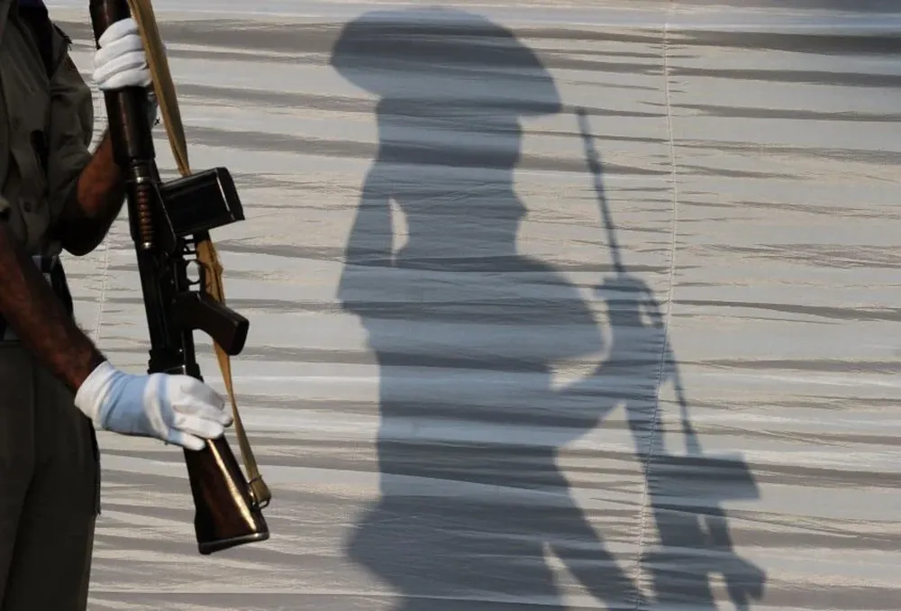 Un policía de la Guardia de Honor de India (foto archivo)