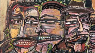 Café, un óleo sobre cartón de Carlos Páez Vilaró