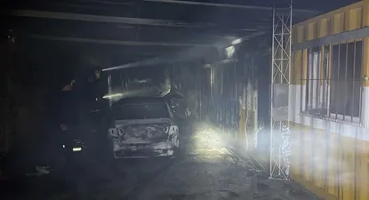 incendio en sub destacamento de policia caminera de cerro largo