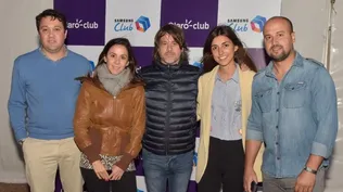 Christian Olmedo, Martina Risso, Danilo Astori, Verónica Comas y Nicolás Vargas