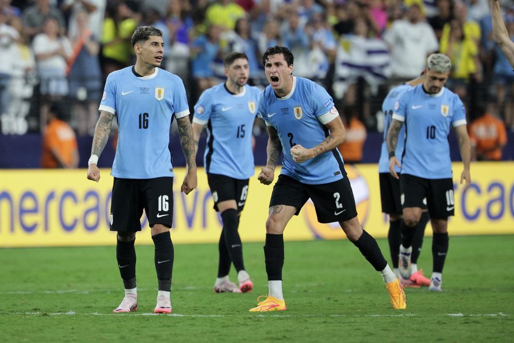 Mathias Olivera, Federico Valverde, José María Giménez y Giorgian De Arrascaeta