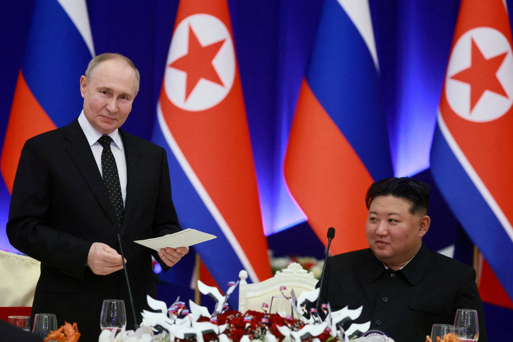 Vladimir Putin y Kim Jong-un han sostenido acuerdos militares en los últimos meses.