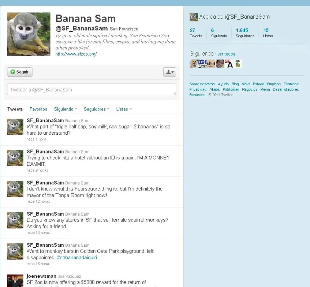 Cuenta @SF_BananaSam