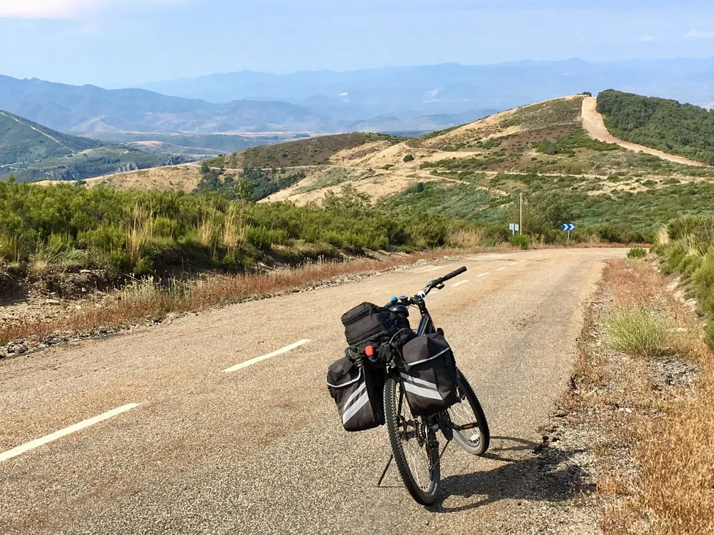 Subiendo a O Cebreiro, una de las zonas montañosas de Galicia